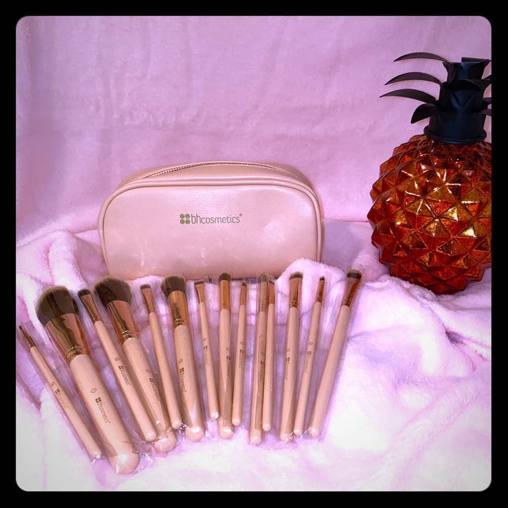 NWOT BH Cosmetics Pink Brush Set